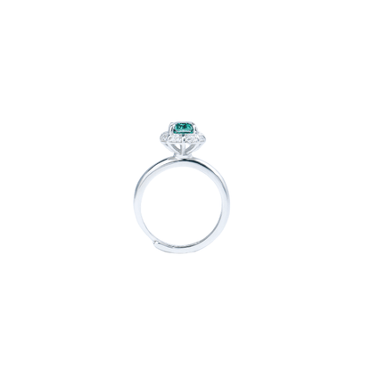 Emerald 1ct Adjustable Ring - Sparkle Collection