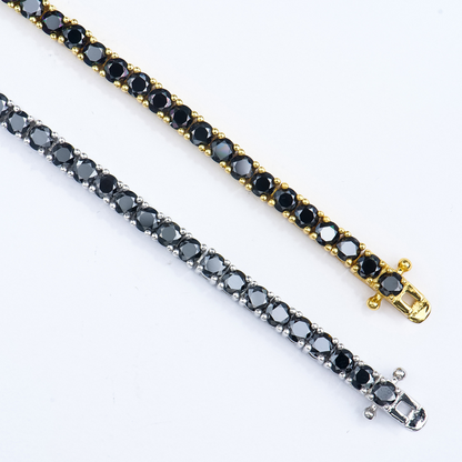 Mozi Black Radiance Tennis Bracelet