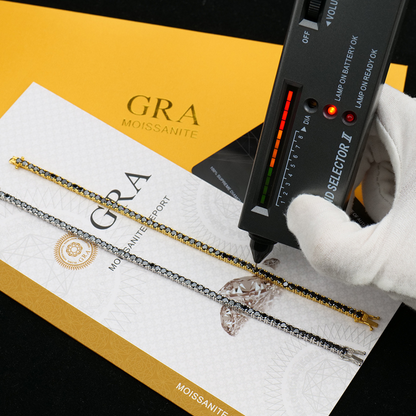 Mozi Black Radiance Tennis Bracelet