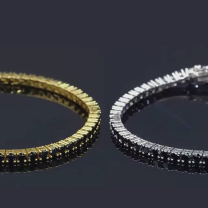 Mozi Black Radiance Tennis Bracelet